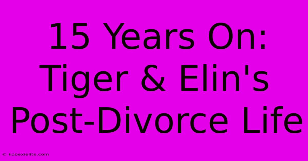 15 Years On: Tiger & Elin's Post-Divorce Life