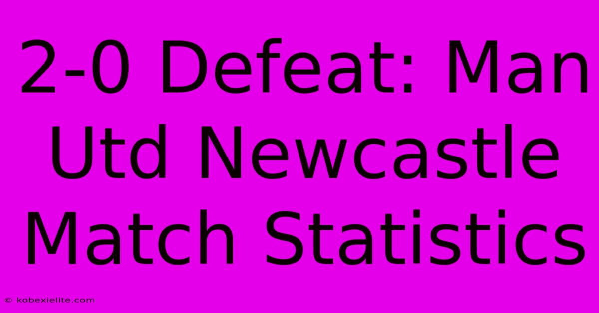 2-0 Defeat: Man Utd Newcastle Match Statistics