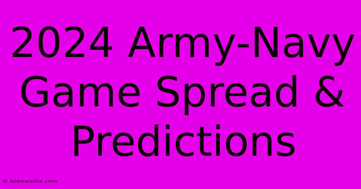 2024 Army-Navy Game Spread & Predictions 2024 Army-Navy Game Spread & Predictions