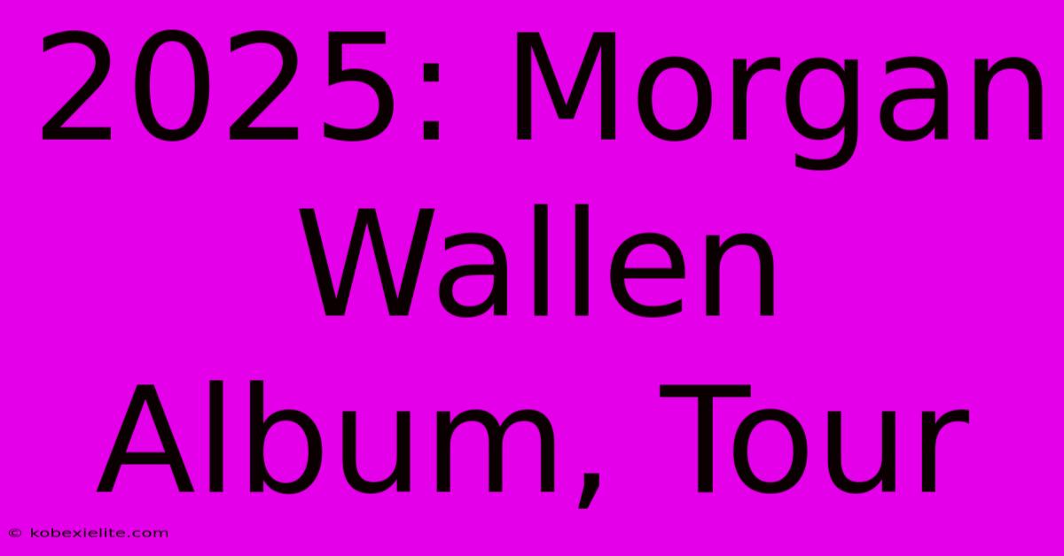 2025: Morgan Wallen Album, Tour