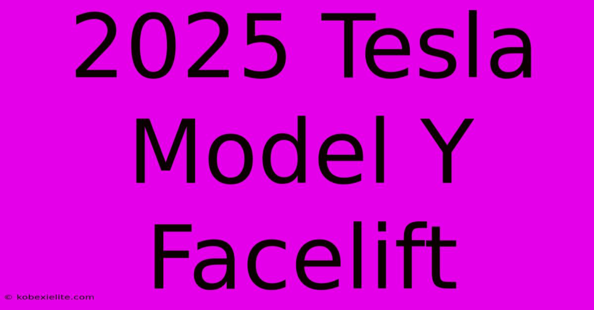 2025 Tesla Model Y Facelift