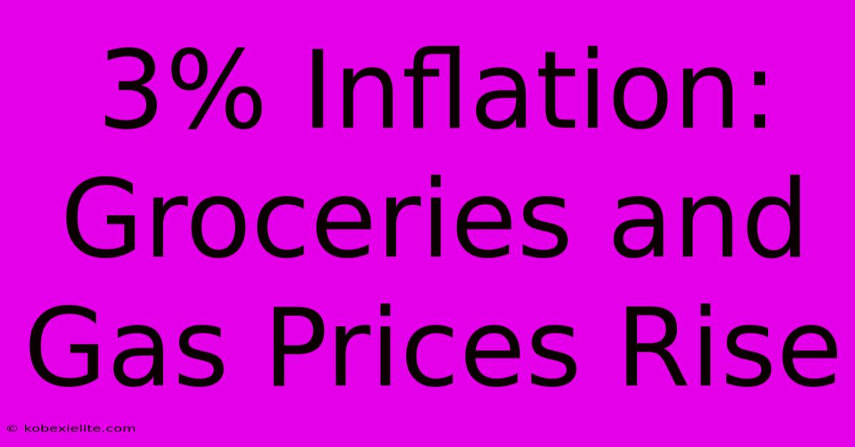 3% Inflation: Groceries And Gas Prices Rise