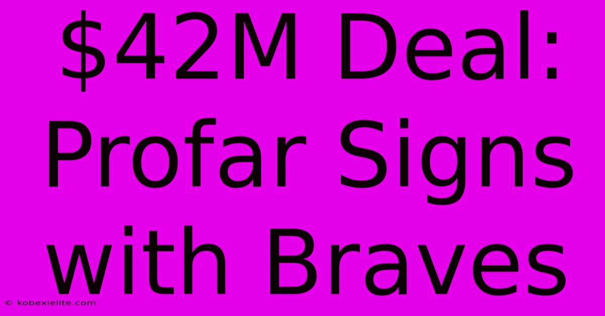 $42M Deal: Profar Signs With Braves