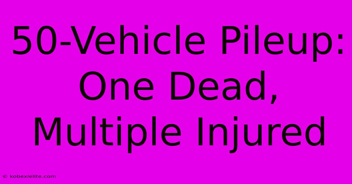 50-Vehicle Pileup: One Dead, Multiple Injured