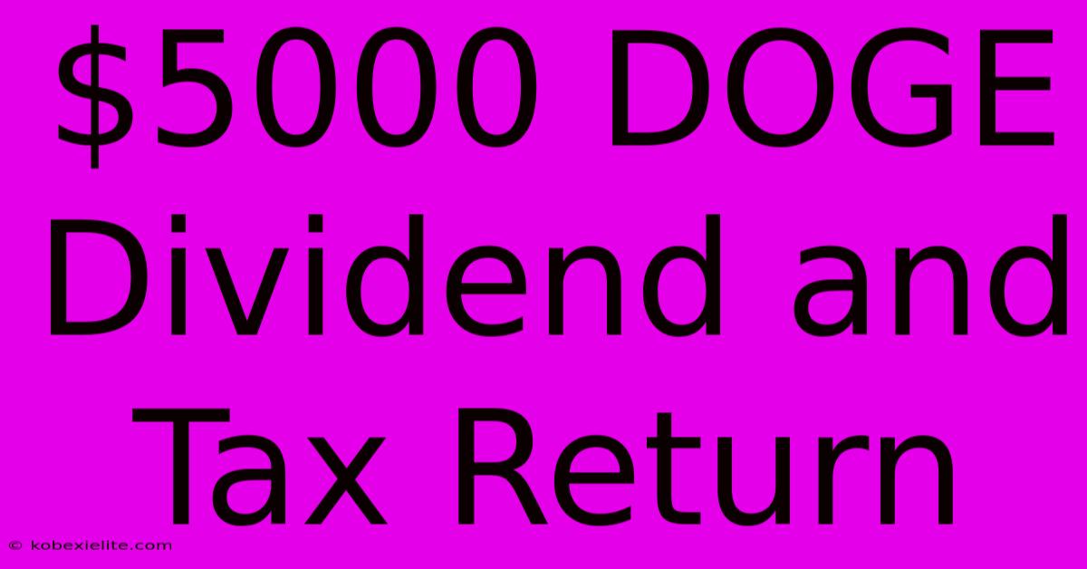 $5000 DOGE Dividend And Tax Return