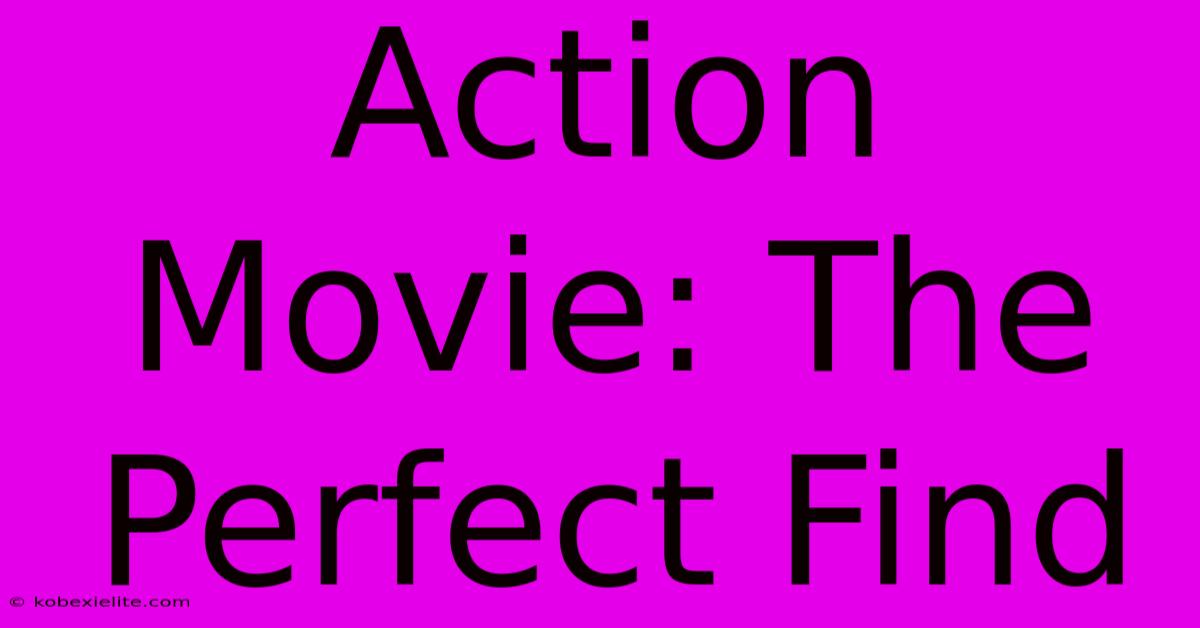 Action Movie: The Perfect Find Action Movie: The Perfect Find