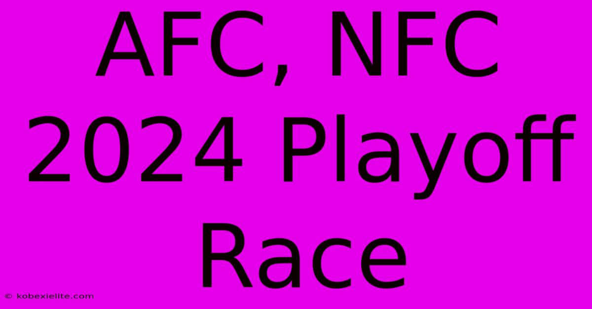 AFC, NFC 2024 Playoff Race