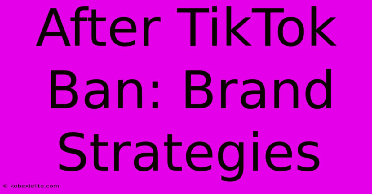 After TikTok Ban: Brand Strategies