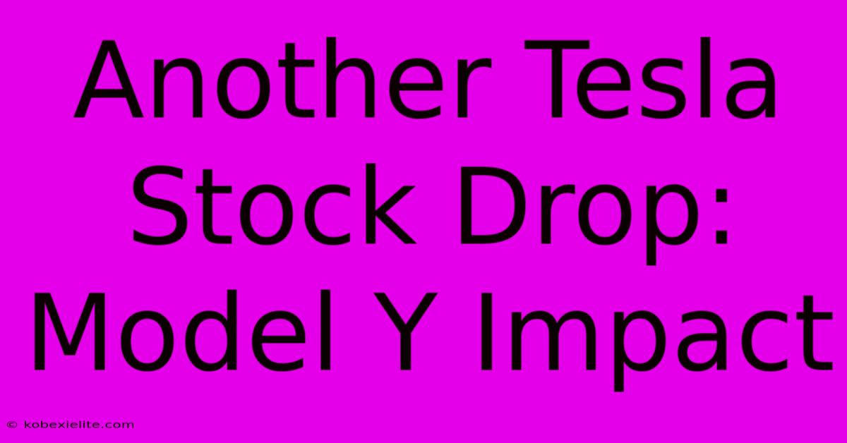 Another Tesla Stock Drop: Model Y Impact