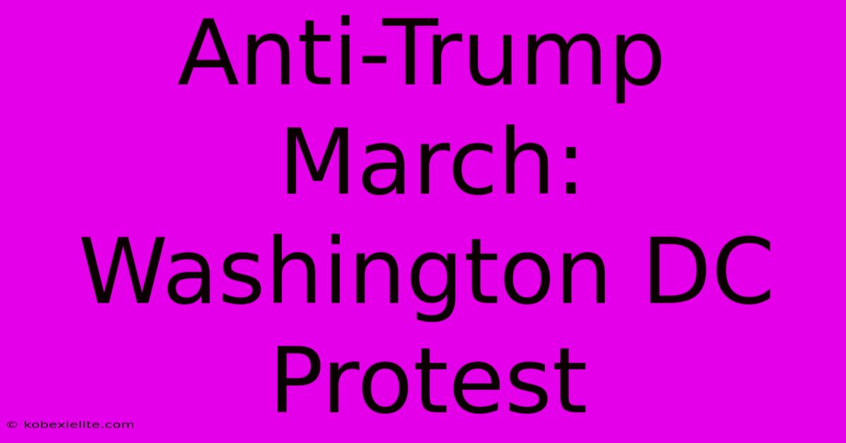 Anti-Trump March: Washington DC Protest