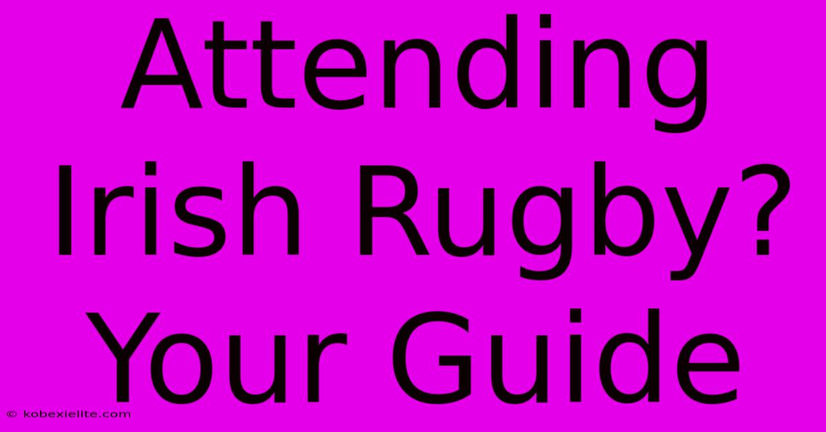 Attending Irish Rugby? Your Guide