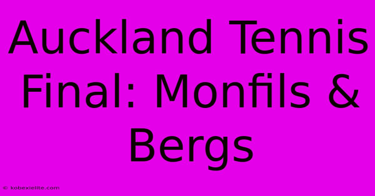 Auckland Tennis Final: Monfils & Bergs