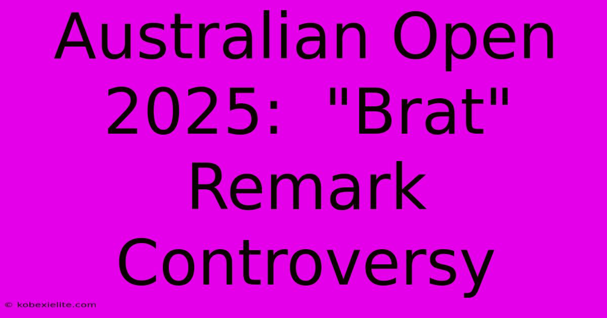 Australian Open 2025:  