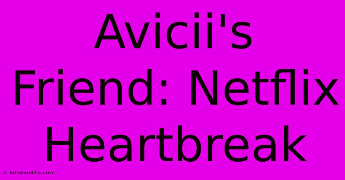 Avicii's Friend: Netflix Heartbreak