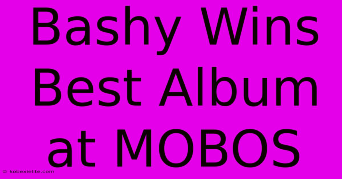 Bashy Wins Best Album At MOBOS