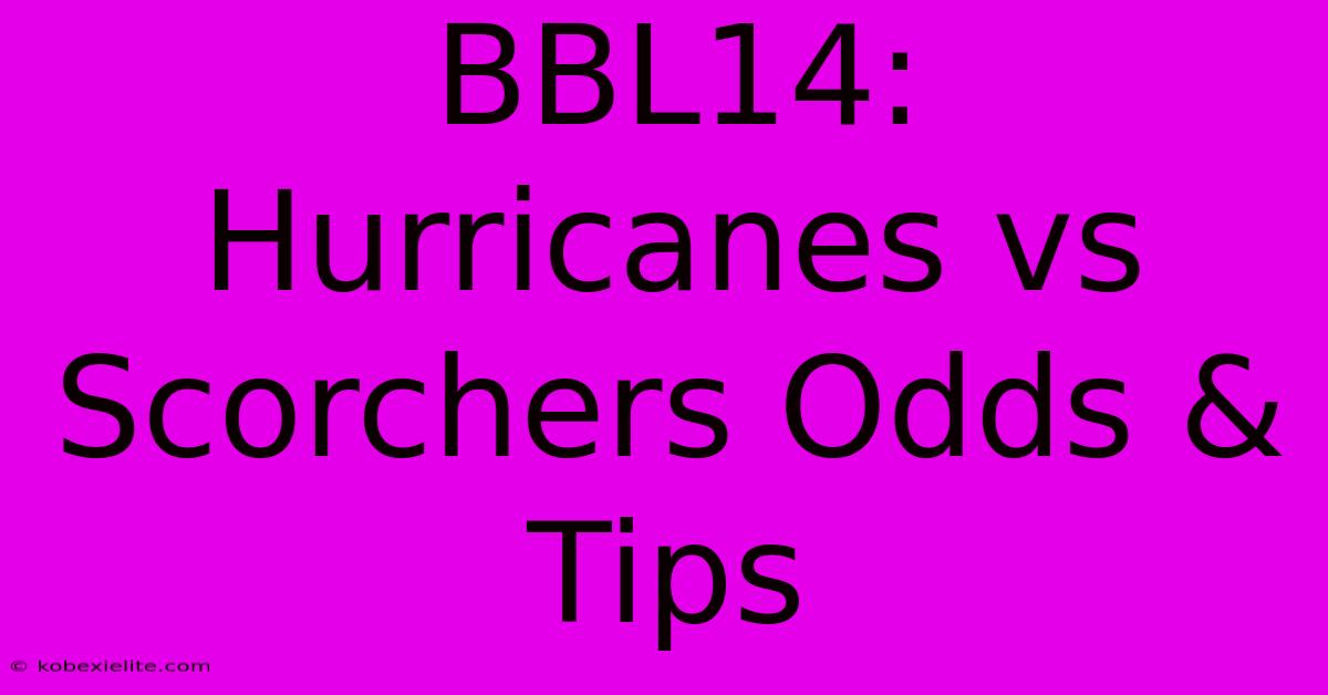 BBL14:  Hurricanes Vs Scorchers Odds & Tips