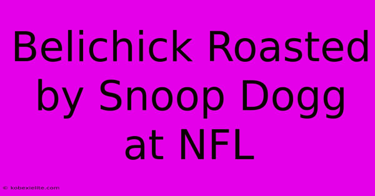 Belichick Roasted By Snoop Dogg At NFL