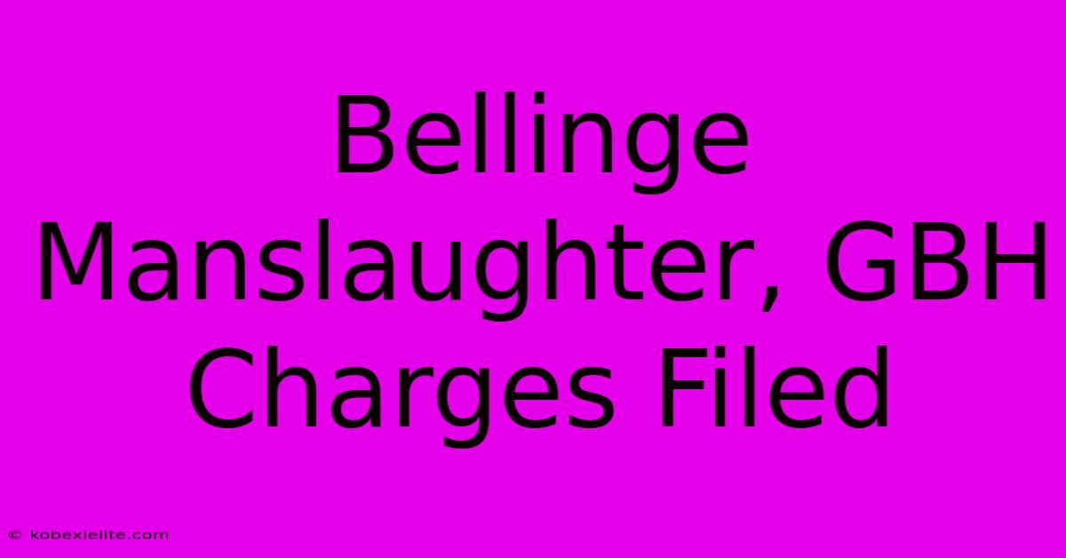 Bellinge Manslaughter, GBH Charges Filed