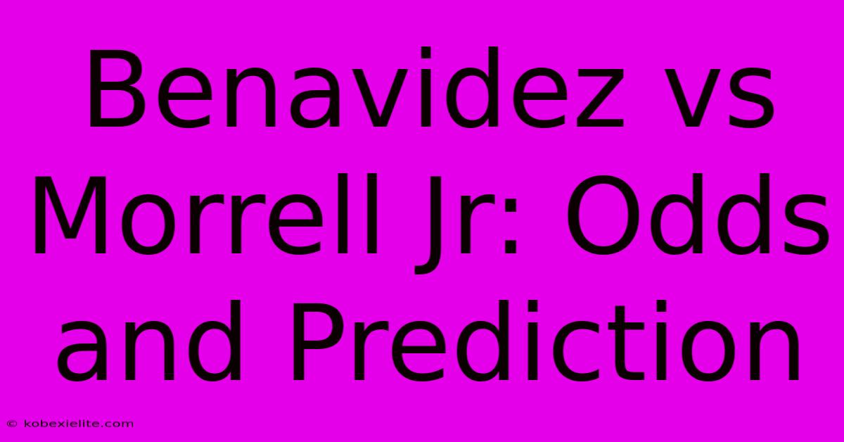 Benavidez Vs Morrell Jr: Odds And Prediction