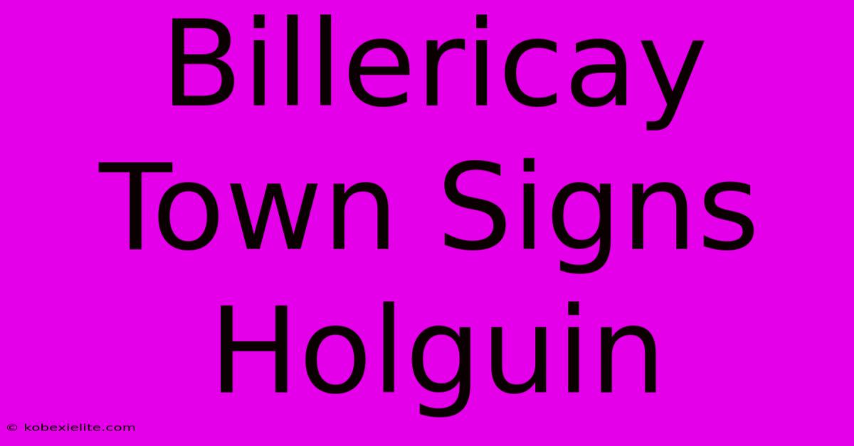 Billericay Town Signs Holguin