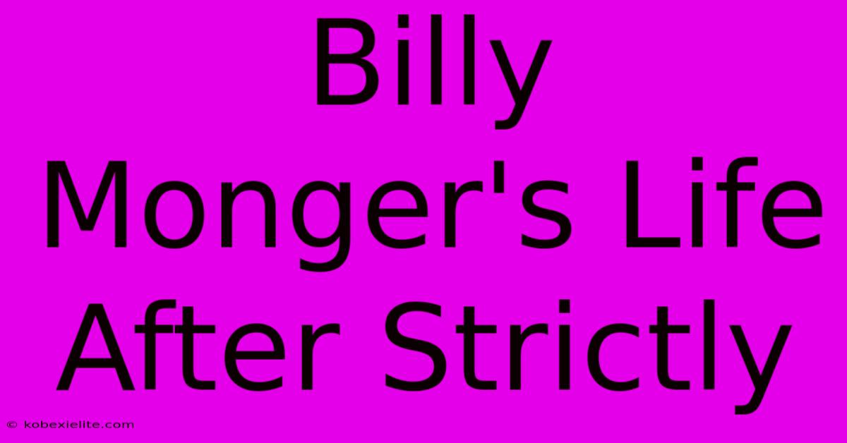 Billy Monger's Life After Strictly