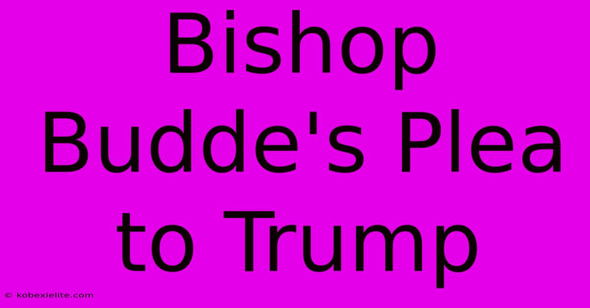 Bishop Budde's Plea To Trump