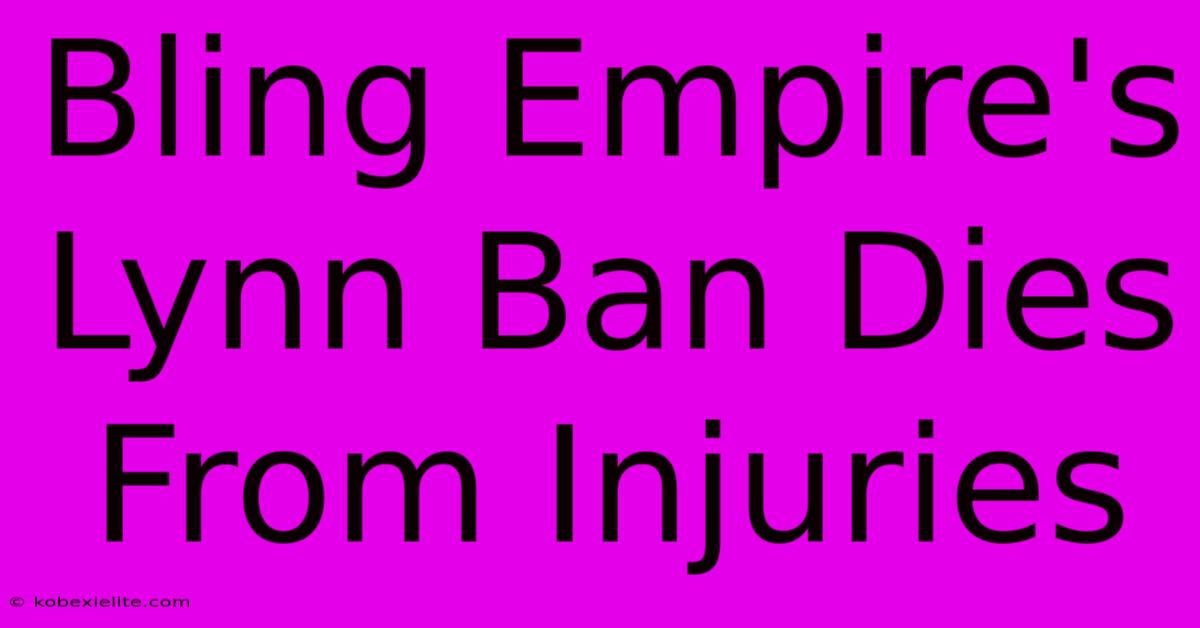 Bling Empire's Lynn Ban Dies From Injuries