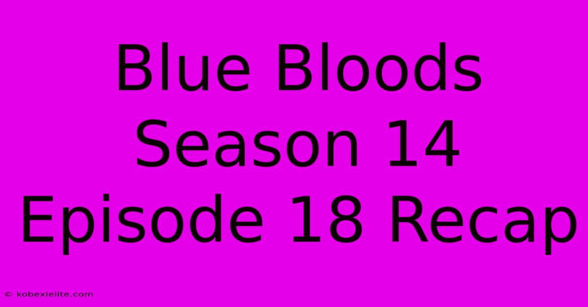Blue Bloods Season 14 Episode 18 Recap Blue Bloods Season 14 Episode 18 Recap