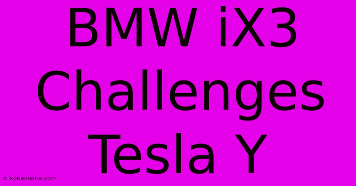 BMW IX3 Challenges Tesla Y