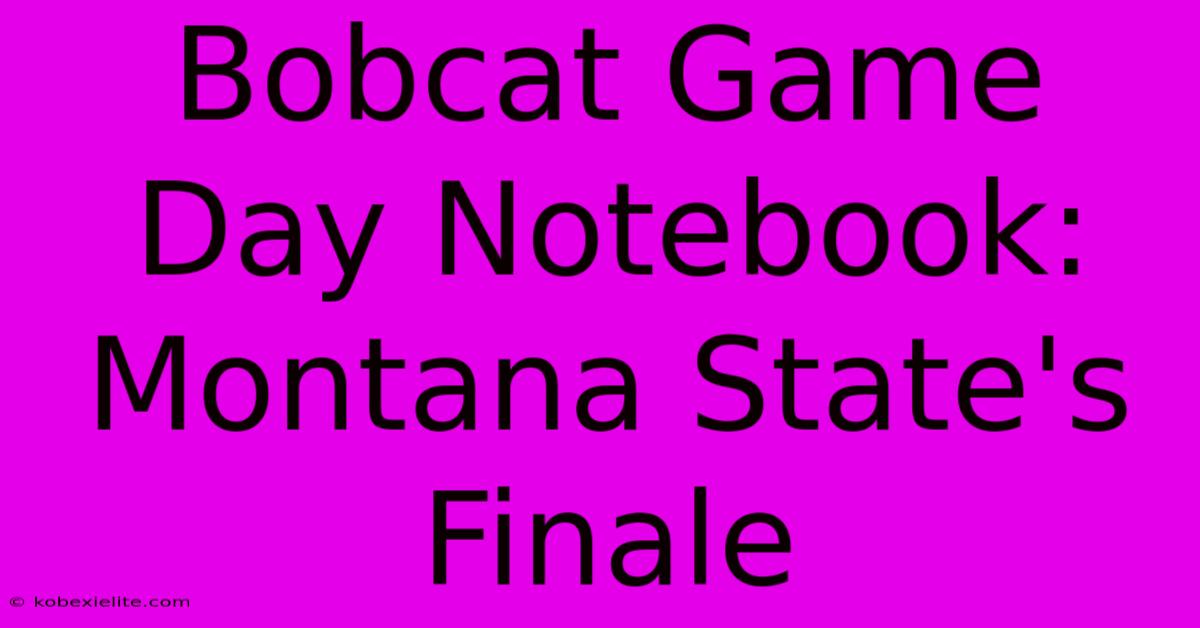 Bobcat Game Day Notebook: Montana State's Finale