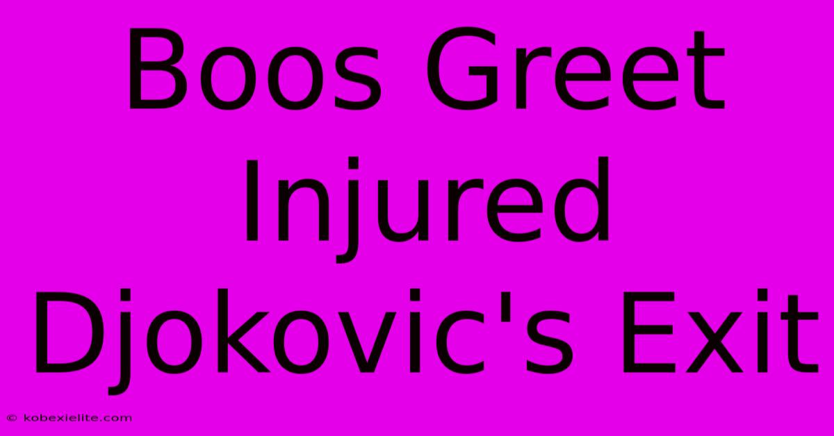 Boos Greet Injured Djokovic's Exit