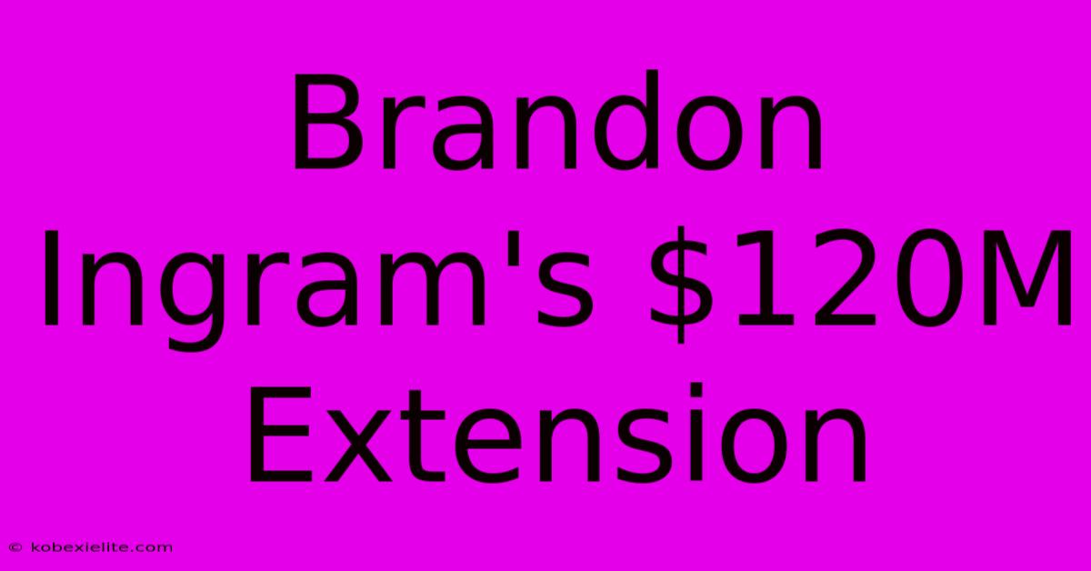 Brandon Ingram's $120M Extension