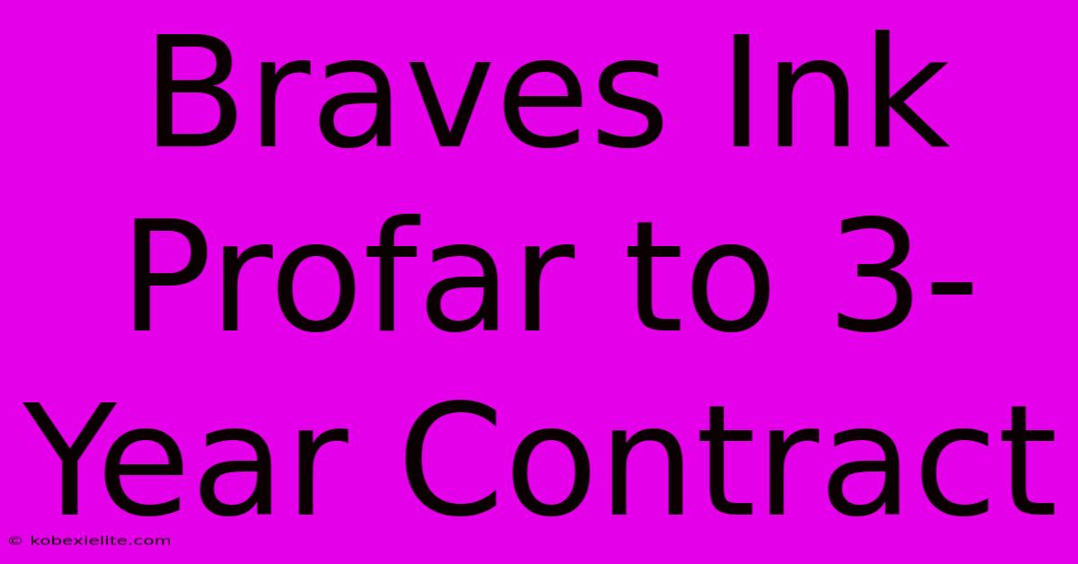 Braves Ink Profar To 3-Year Contract