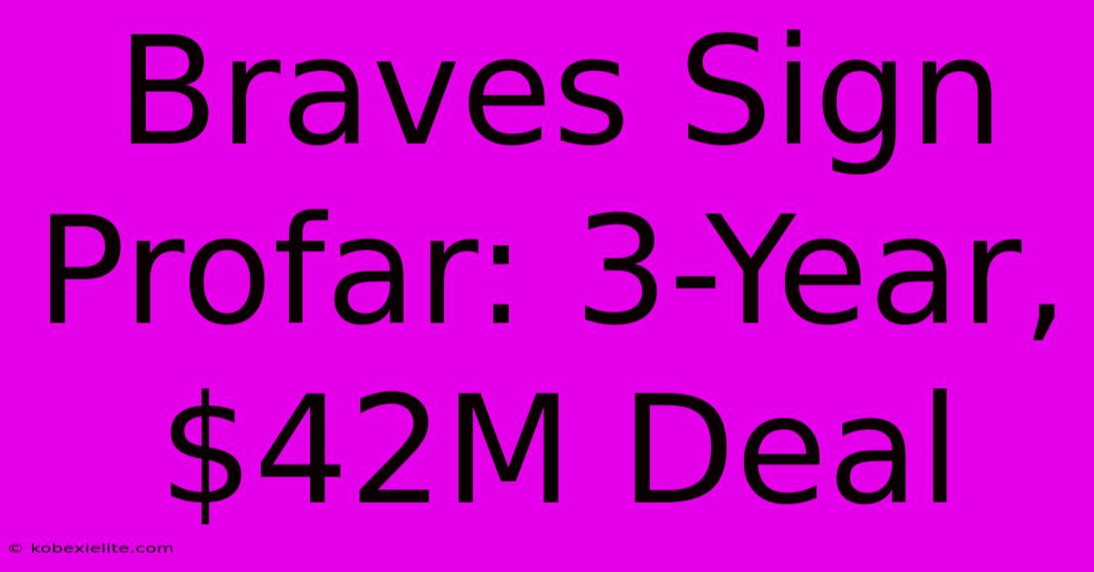 Braves Sign Profar: 3-Year, $42M Deal