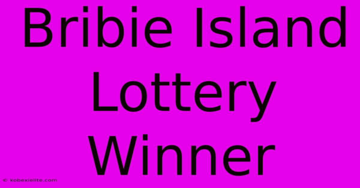 Bribie Island Lottery Winner