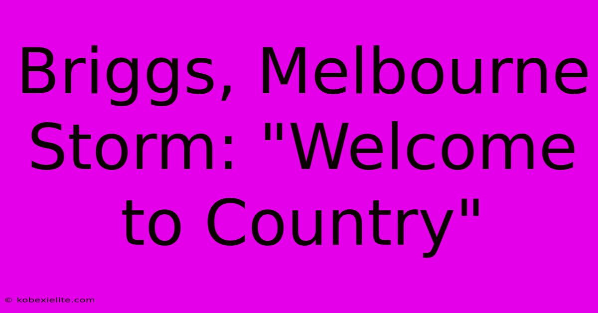 Briggs, Melbourne Storm: Briggs, Melbourne Storm: