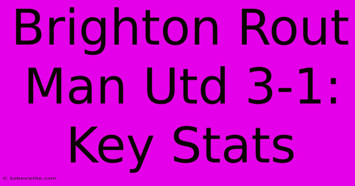 Brighton Rout Man Utd 3-1: Key Stats