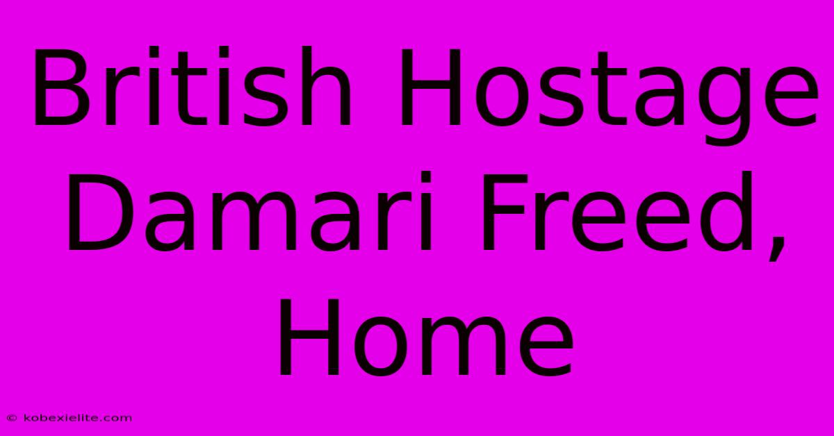 British Hostage Damari Freed, Home