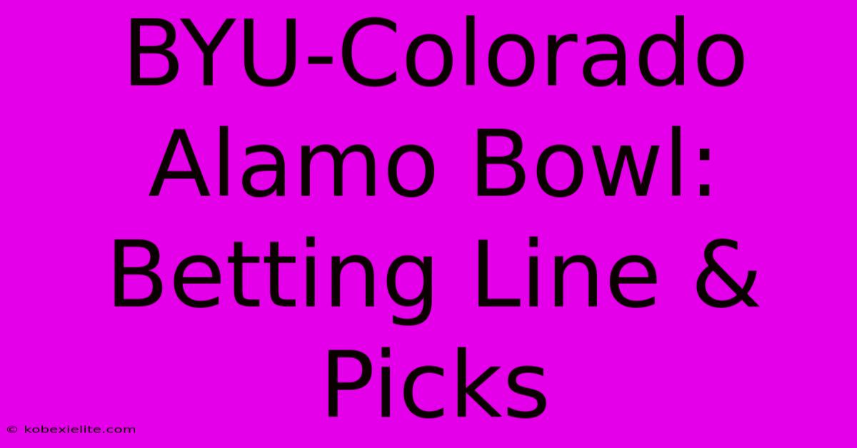 BYU-Colorado Alamo Bowl: Betting Line & Picks