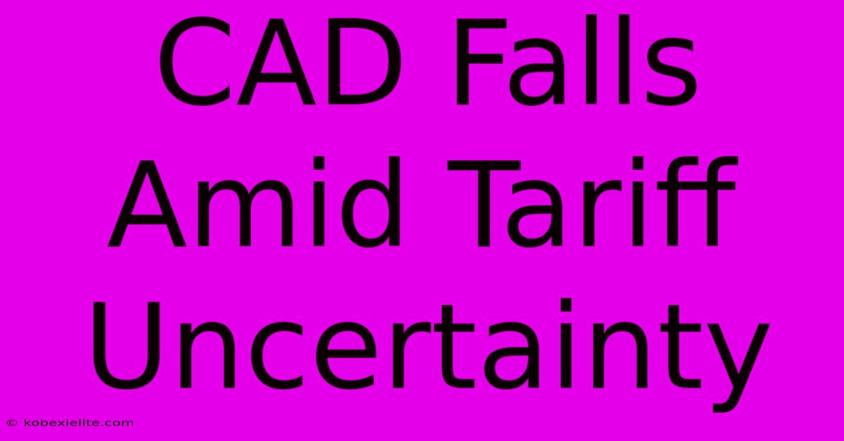 CAD Falls Amid Tariff Uncertainty