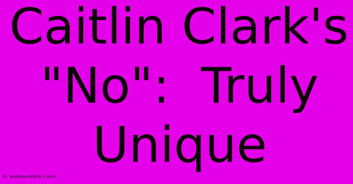 Caitlin Clark's 