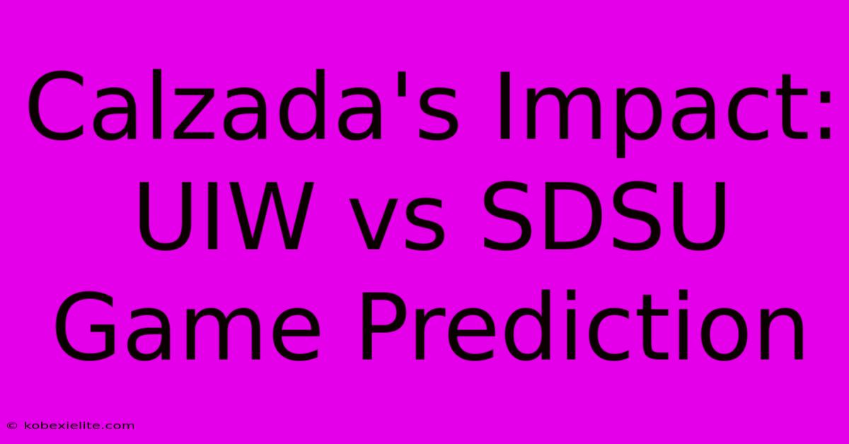 Calzada's Impact: UIW Vs SDSU Game Prediction Calzada's Impact: UIW Vs SDSU Game Prediction