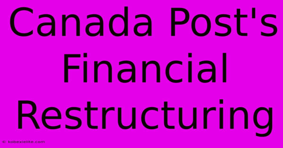 Canada Post's Financial Restructuring