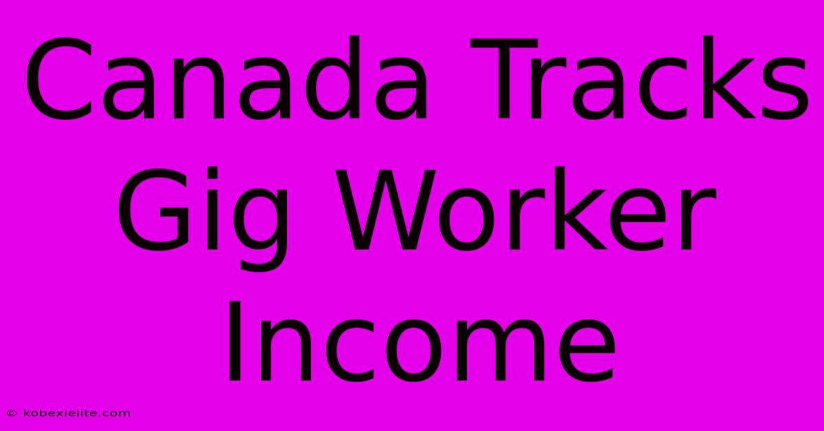 Canada Tracks Gig Worker Income