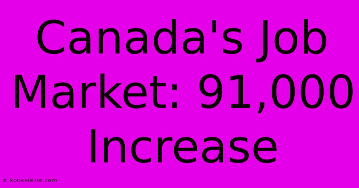 Canada's Job Market: 91,000 Increase