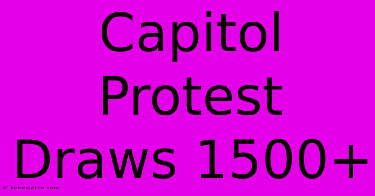 Capitol Protest Draws 1500+