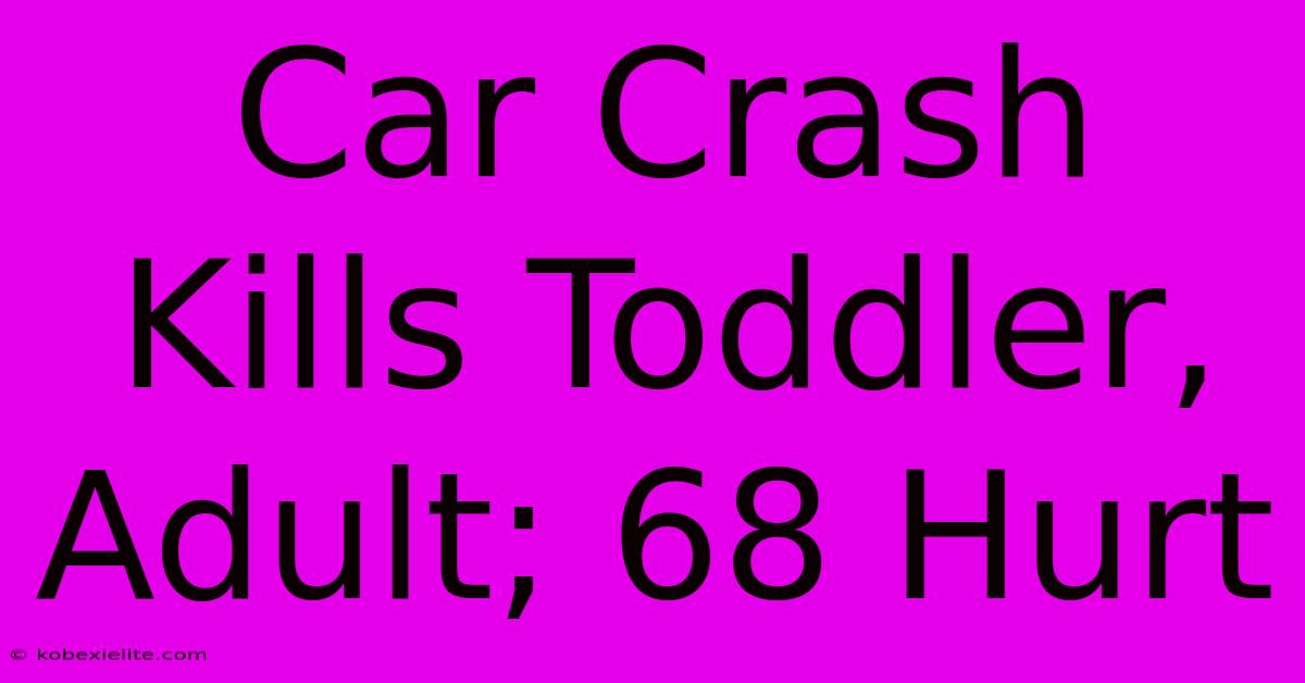 Car Crash Kills Toddler, Adult; 68 Hurt