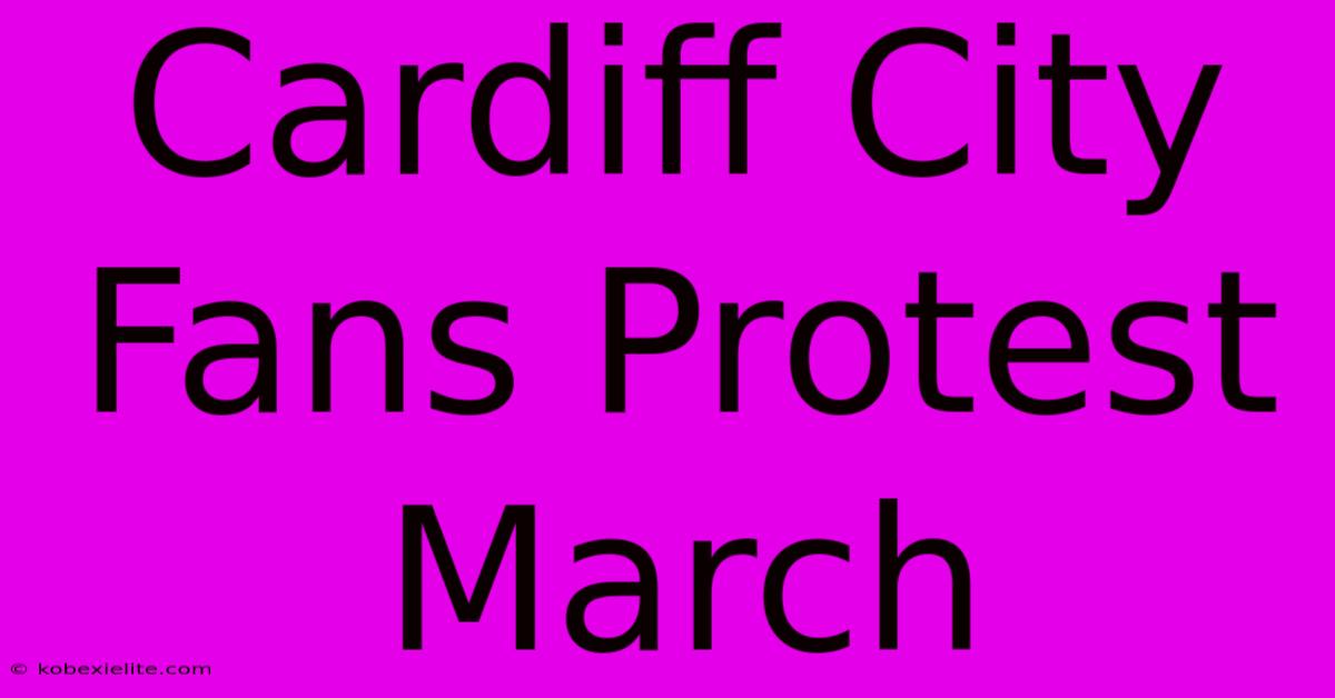 Cardiff City Fans Protest March