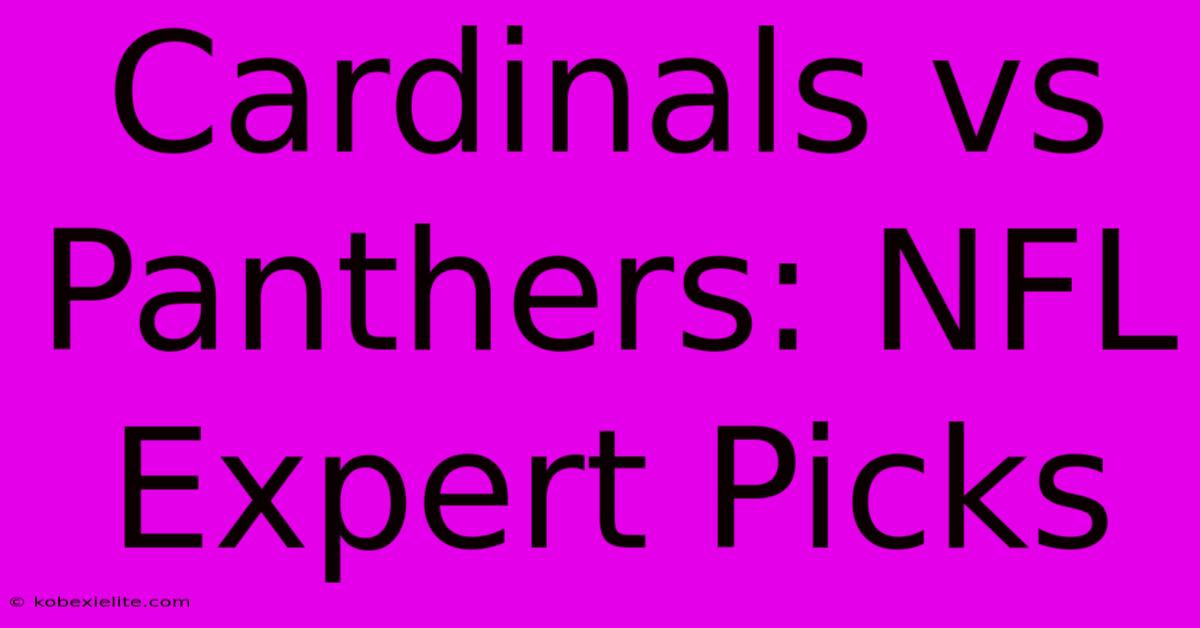 Cardinals Vs Panthers: NFL Expert Picks