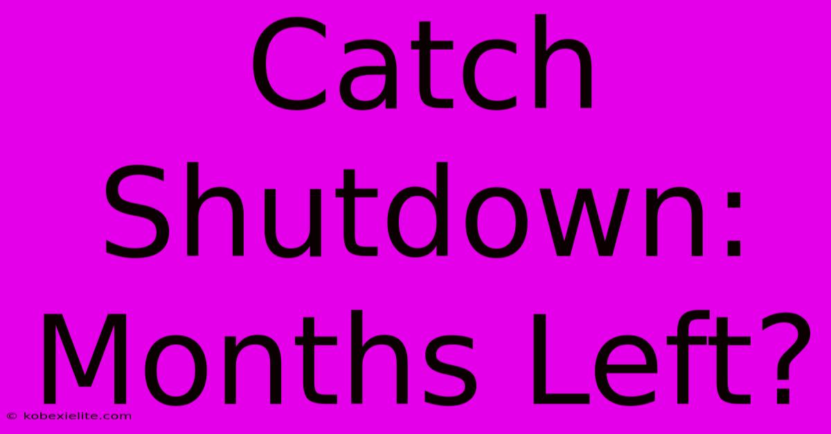 Catch Shutdown: Months Left?